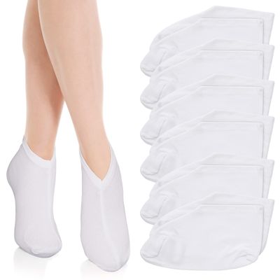 YUXIANLB 6 Pairs Moisturizing Socks Overnight, Lotion Socks for Dry Feet, Cotton Moisture Enhancing Socks, Spa Socks for Cracked Heel Repair, Cosmetic Therapy Socks for Women and Men
