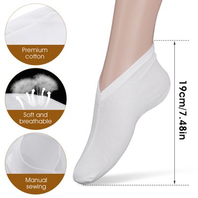YUXIANLB 6 Pairs Moisturizing Socks Overnight, Lotion Socks for Dry Feet, Cotton Moisture Enhancing Socks, Spa Socks for Cracked Heel Repair, Cosmetic Therapy Socks for Women and Men