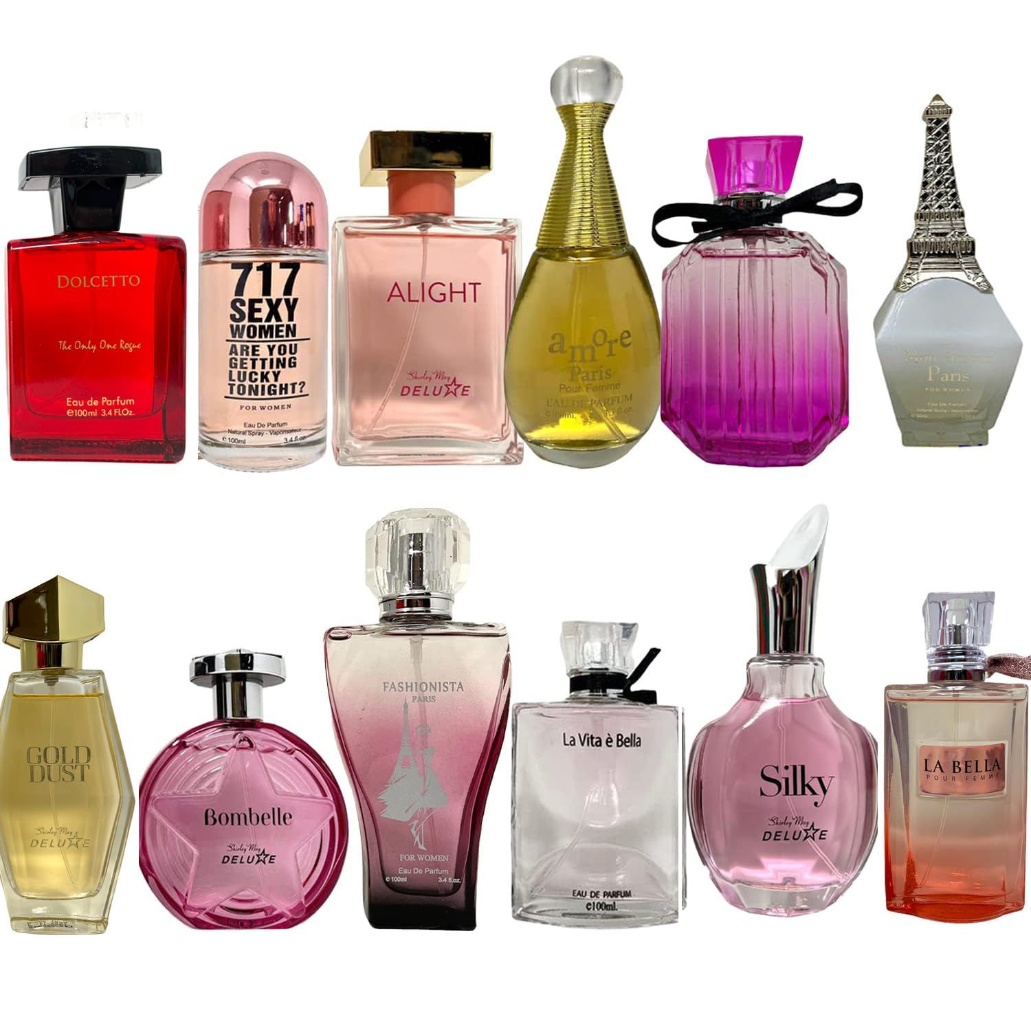 A CENTER Perfume for Women Long Lasting Fragrance Eau de Parfum Floral &amp; Sweet Womens Perfume Daily Used 3.4 Fluid Ounce(Random 5PCS)