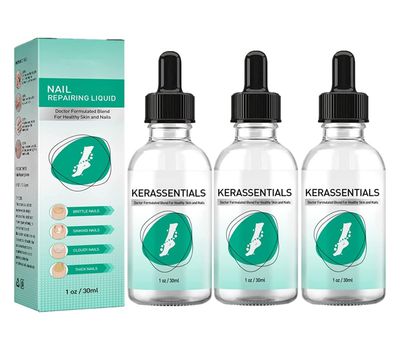 3 Pack Kerassentials Toenail Treatment Oil, Kerassentials for Toenail, Kerasentials Nail Treatment, Extra Strength for Repairing