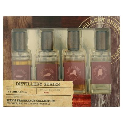 Distillery Series Assorted Cologne Gift Set for Men, Eau De Toilette, 4 Pieces