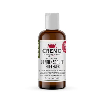 Cremo Cedar Forest Beard &amp; Scruff Softener, Softens and Conditions Coarse Facial Hair of all Lengths in Just 30 Seconds, 6 Fluid Ounce