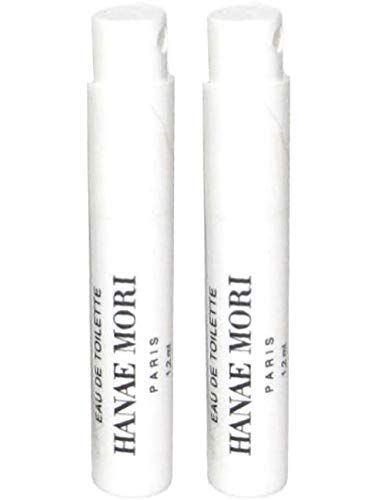 2 Hanae Mori Butterfly EDT Spray Sample Perfume Travel Vial .04 Oz/ 1.2 Ml Each Lot