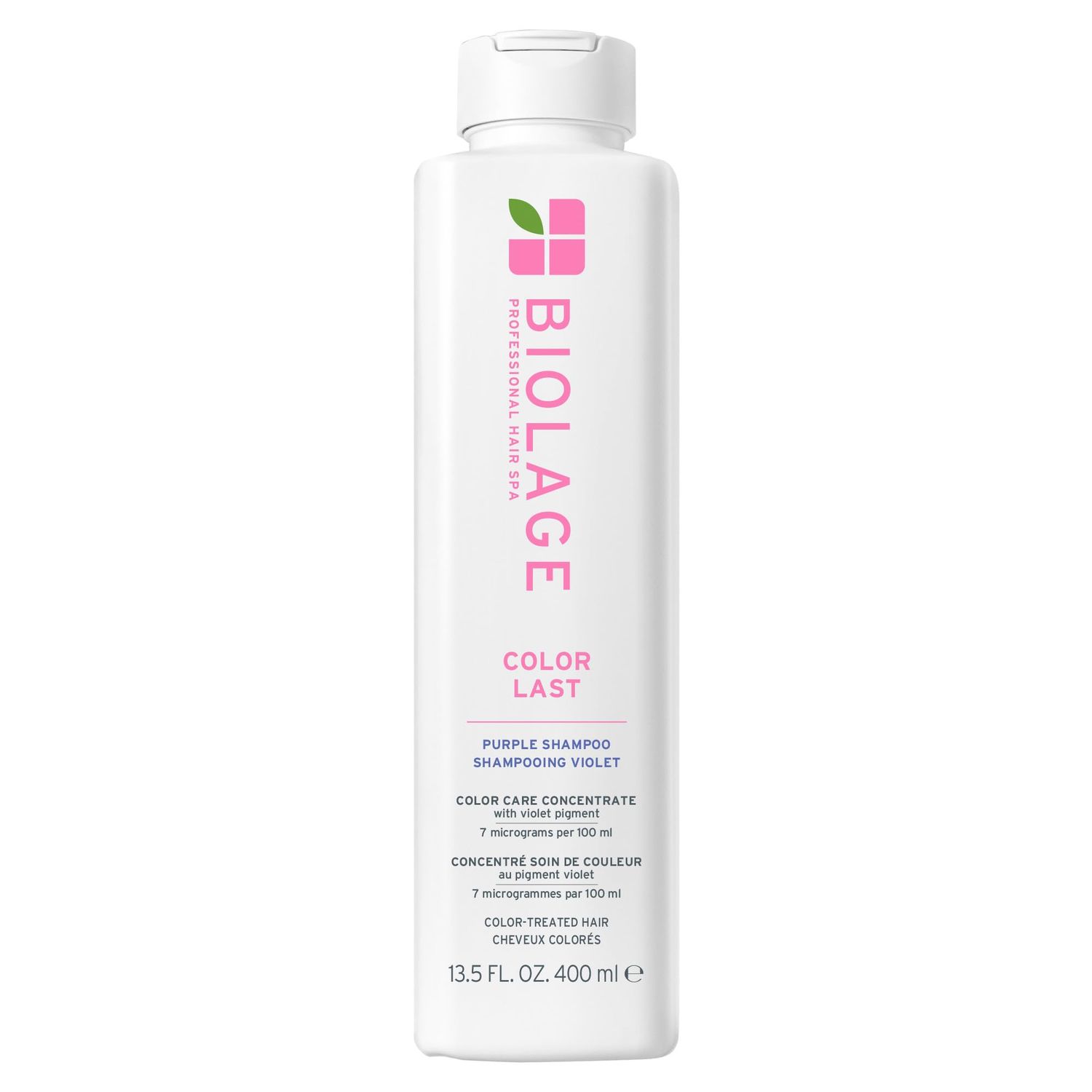 Biolage Color Last Purple Shampoo - pH Balancing Shampoo for Color-Treated Blonde Hair, Neutralizes Brass &amp; Unwanted Warm Tones, Violet Pigments, Vegan, Paraben-Free, 13.5 Fl Oz, Packaging may vary