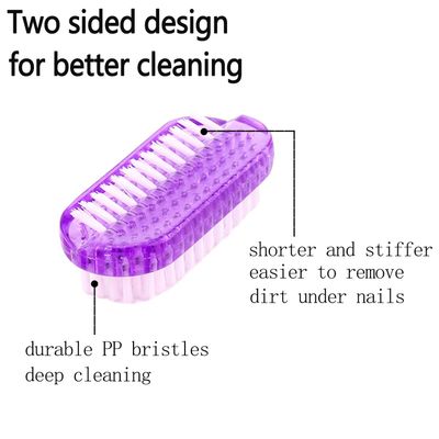 Nail Brush Two Sided Hand Fingernail Scrub Brushes Soft Stiff Bristles Scrubber Nails Toes Cleaning Brush for Men Women Kids 4 PCS