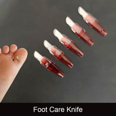 TorSor 5 Pack Corn Removal Tool for Feet Mini Knives Stainless Steel Pedicure Knife Corn Callus Shaver Foot Dead Hard Thick Skin Remover Gray Nail Polish Cuticle Trimmer Heel Scraper Pedestal Care