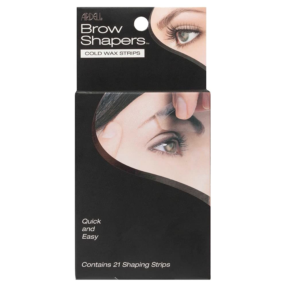 Ardell Brow Shapers Cold Wax Strips, 21 Coun