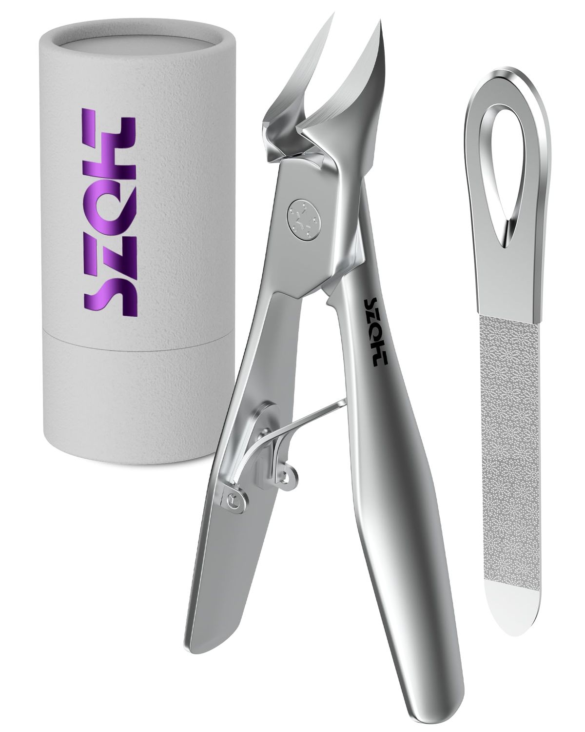 SZQHT Toenail Clippers for Thick &amp; Ingrown Toenails, Heavy-Duty Nail Clippers for Seniors, Men &amp; Women, Ultra-Wide Jaw Toe Nail Clippers, Pedicure Tools for Feet, Stainless Steel Nail Cutter