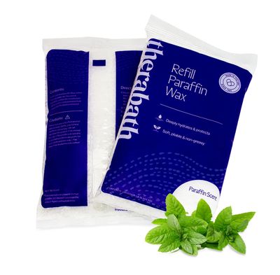 Therabath Paraffin Wax Refill - Thermotherapy - For Hands, Feet, Body - Deeply Hydrates &amp; Protects - Made in USA, 6 lb. Wintergreen