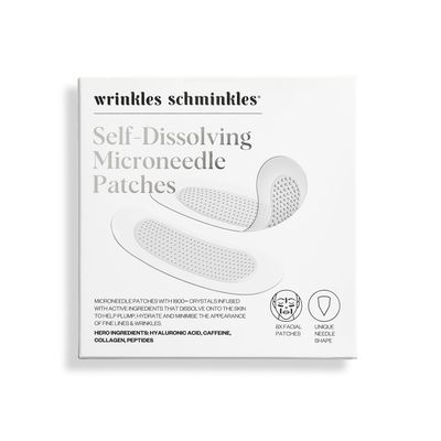 Wrinkles Schminkles Self-Dissolving Microdart Patch for Face - Target &amp; Reduce Wrinkles, Ultimate Facial Hydration and Rejuvenation (4 pairs)