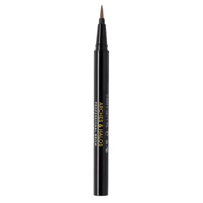 Arches and Halos Fine Bristle Tip Pen - Eyebrow Pencils for Women - Vegan Brow Pencil - Smudge-Proof, Buildable Formula - Espresso - 0.02 oz