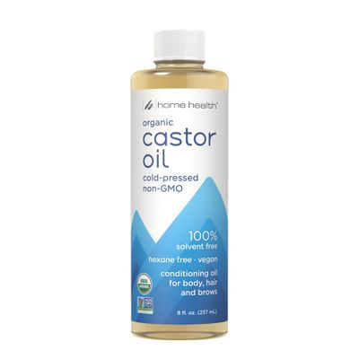 Home Health Castor Oil - 8 fl oz - Conditioning Oil for Body, Skin &amp; Brows - Non-GMO, USDA-Certified Organic - Cold Pressed - Solvent &amp; Hexane Free