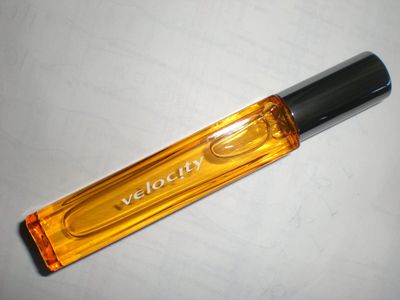 Mary Kay Velocity Roll On Perfume Wand w/ Velvet Pouch, Box .25 Oz
