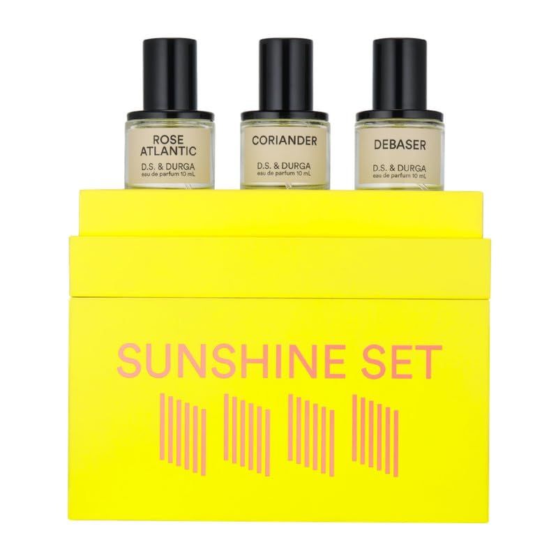 DS &amp; DURGA Sunshine Set - Rose Atlantic, Coriander, Debaser, 0.33 Fl Oz (Pack of 3)