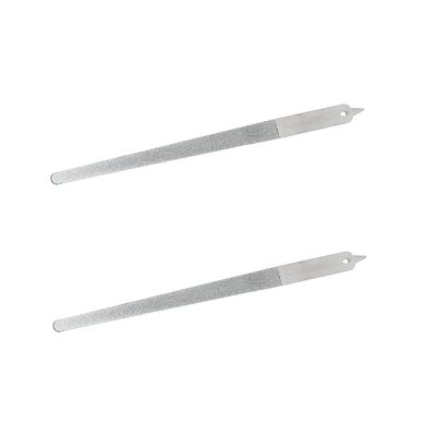 Diamond Dust Nail File - Stainless Steel Nail Dresser Nail Buffering Files - 2PC 6inch