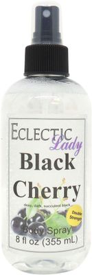 Eclectic Lady Black Cherry Body Spray, Double Strength, 8 ounces, Body Mist for Women with Clean, Light &amp; Gentle Fragrance, Cologne with Soft, Subtle Aroma For Daily Use