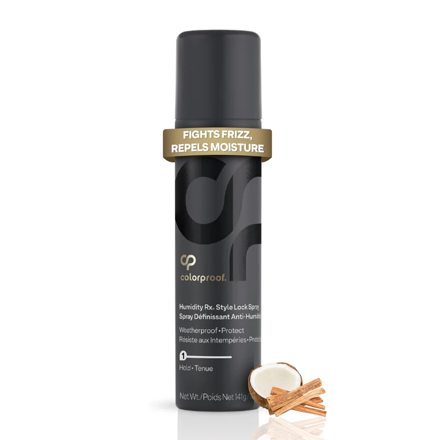 Colorproof Humidity Rx Style Lock Hair Spray 5 Fl. Oz. Sulfate Free Hairspray with Coconut Wood Scent