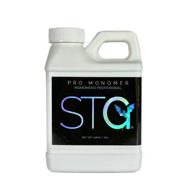 STG Acrylic Systems Professional Grade EMA Acrylic Monomer -MMA Free, Primerless, Non-Yellowing Nail Sculpting Liquid (Monmero Acrlico), Purple, 16oz