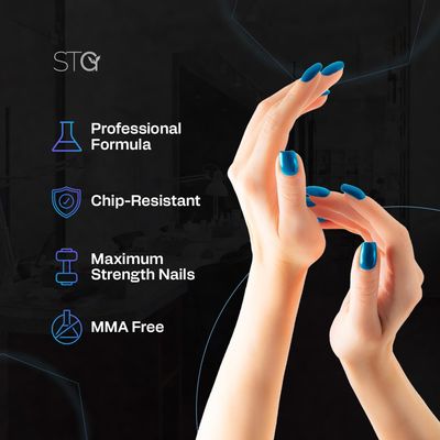 STG Acrylic Systems Professional Grade EMA Acrylic Monomer -MMA Free, Primerless, Non-Yellowing Nail Sculpting Liquid (Monmero Acrlico), Purple, 16oz