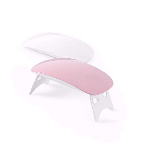 Nail Dryer Lamp Mini, 6W LED UV Portable Nail Dryer Curing Lamp Light for Gel Based Polish USB Power with 45s/60s Timer Setting
