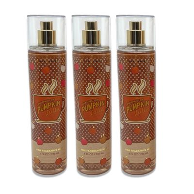 Bath &amp; Body Works Marshmallow Pumpkin Latte Fragrance Mist 8oz - pack of 3