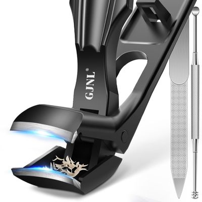 Angled Head Nail Clippers for Men - Toenail Clippers for Seniors Thick Toenails