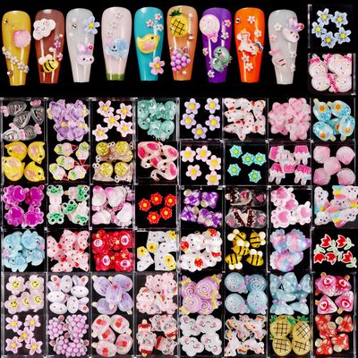 250pc 3D Nail Charms Set - Diverse Shapes &amp; Colors for Acrylic Nails &amp; DIY Crafts (2)