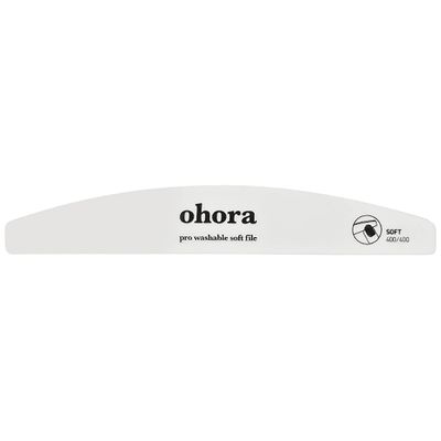 ohora Care Pro Washable Nail File (Soft) - Nail Shaper &amp; Trimmer, Two-Sided Fine Grit for Smoother Buff, Creates a Consistent Flawless Finish, Professional Salon Quality Tool