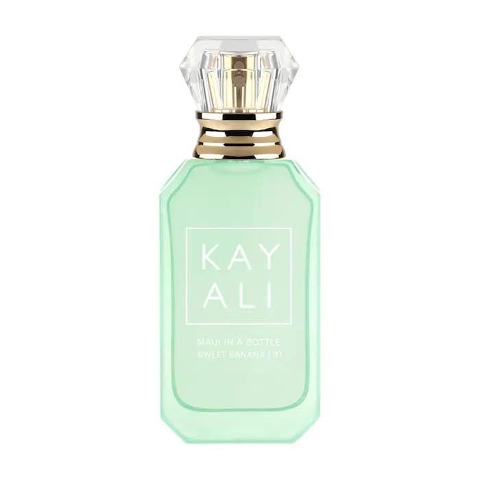 KAYALI Maui In A Bottle Sweet Banana | 37 Eau de Parfum - 10ml Deluxe Mini Bonus Nest NY Sicilian Tangerine Body Cream, 30 ml, Clear