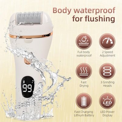 Meyluth Electric Callus Remover for Feet, 17-in-1 Professional Pedicure Kit, Foot Scrubber Electric Foot File for Hard Cracked Dry Dead Skin, 3 Rollers, 2 Speed, Battery Display