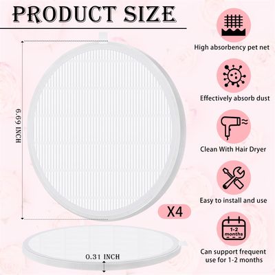 Juexica 4 Pcs Nail Dust Collector Filter Replacement Filter Reusable Dust Collector Filter No Spillin for Nail Machine Manicure Tools Salon Home Use