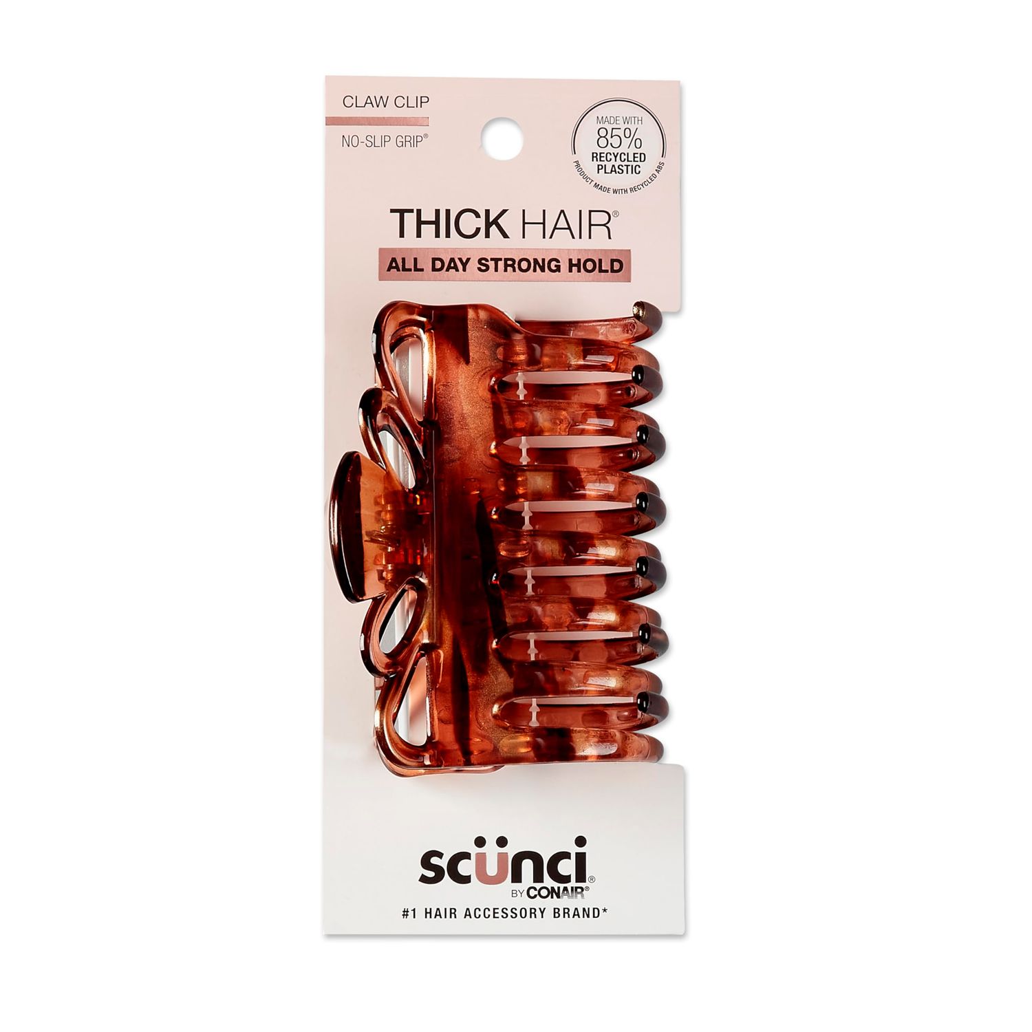 Scunci by Conair claw clips for thick hair - hair accessories for women- claw clip - Tortoise- 1 Count