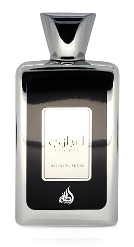 Lattafa Ejaazi Intensive Silver for Men Eau de Parfum Spray, 3.4 Ounce