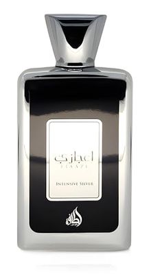 Lattafa Ejaazi Intensive Silver for Men Eau de Parfum Spray, 3.4 Ounce