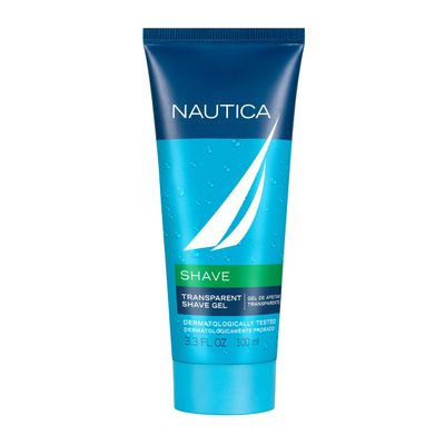 Nautica Grooming Shave Gel 3.3 fl oz (Pack of 1), Notes of Grapefruit, Lavender, and Wood, Mens Fragrance, Long Lasting, Everyday Fragrance, Travel Size
