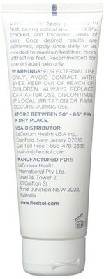 Flexitol Heel Balm 4 Oz Tube (Pack of 2), Rich Moisturizing & Exfoliating Foot Cream. Fast Relief of Rough, Dry & Cracked Skin on Heels/Feet. For Daily Use and Pedicures. Diabetic Safe and Effective