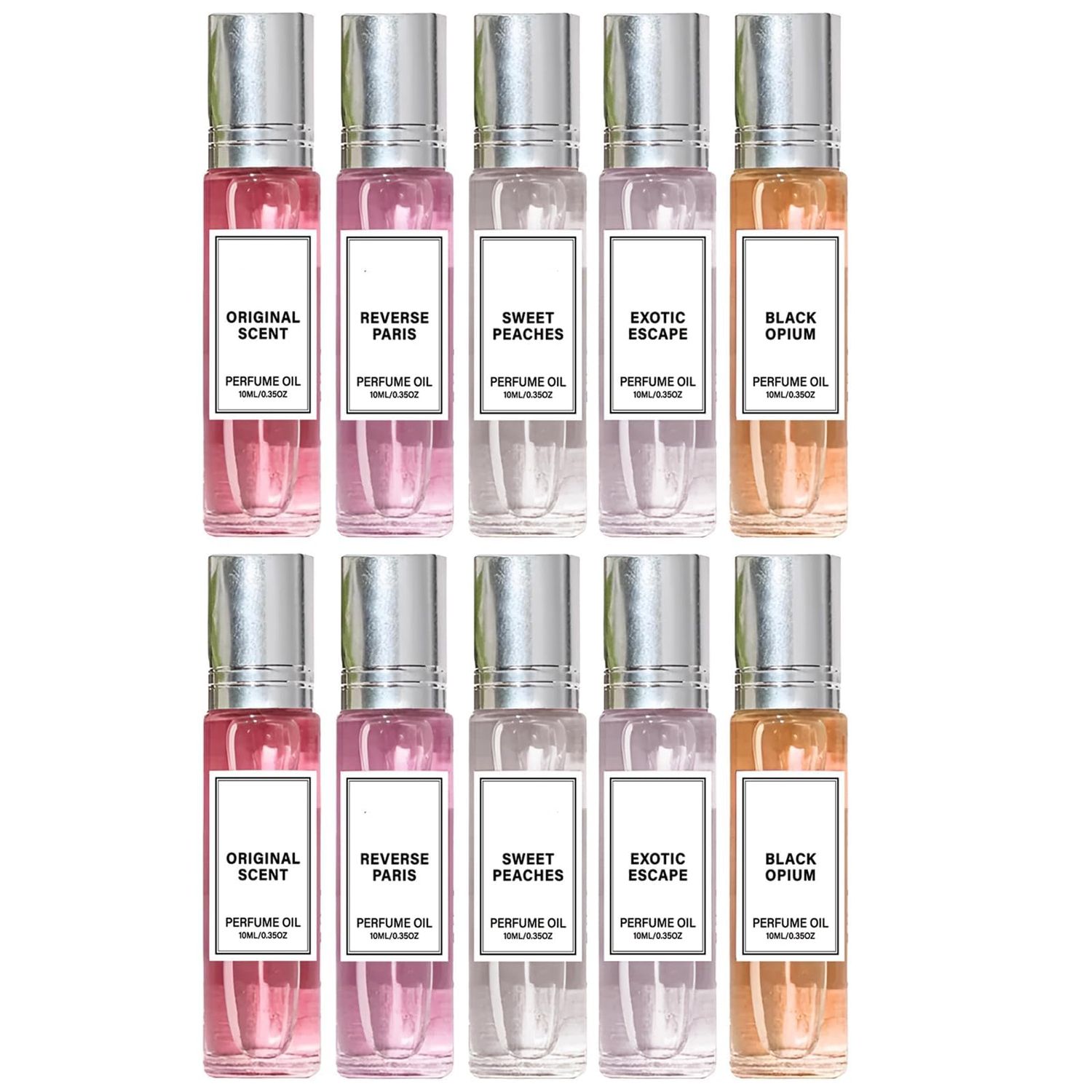 WSNPTUL Pheromone Perfume Collection, Roll On Pheromone Perfume for Women, Enhanced Scents, Long-Lasting Portable (5PC) (10PACK)