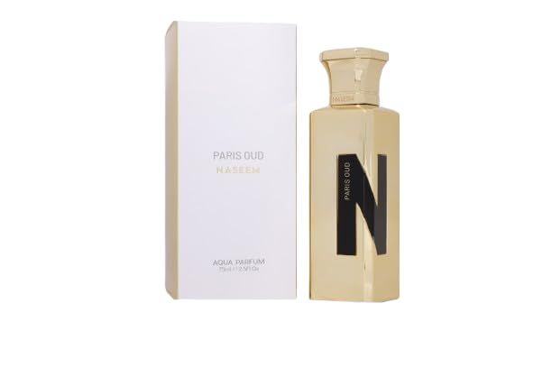 NASEEM Paris Oud Aqua Parfum 75ml - Eau De Parfum For Unisex, Alcohol-Free, Long-Lasting Fragrance with Amber, Lavender, &amp; Vanilla Notes