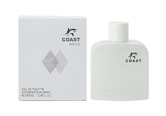 COAST Cologne for Men (WHITE) 3.4 Oz Mens Eau De Toilette Spray Refreshing &amp; Warm Masculine Scent for Daily Use Mens Casual Cologne Great Holiday Gift Smell Fresh All Day A Gift for Any Occasion