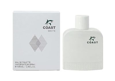 COAST Cologne for Men (WHITE) 3.4 Oz Mens Eau De Toilette Spray Refreshing &amp; Warm Masculine Scent for Daily Use Mens Casual Cologne Great Holiday Gift Smell Fresh All Day A Gift for Any Occasion