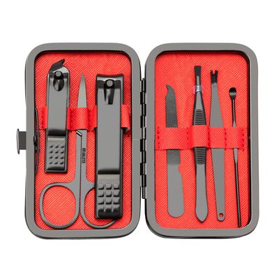 Manicure Set 7 In 1 Stainless Steel Nail Kit Manicure Kit Gifts for Dad Friends Easter Basket Stuffers Nail Clippers for Men Gifts Under 5 Dollars Nail Tools with Travel Case