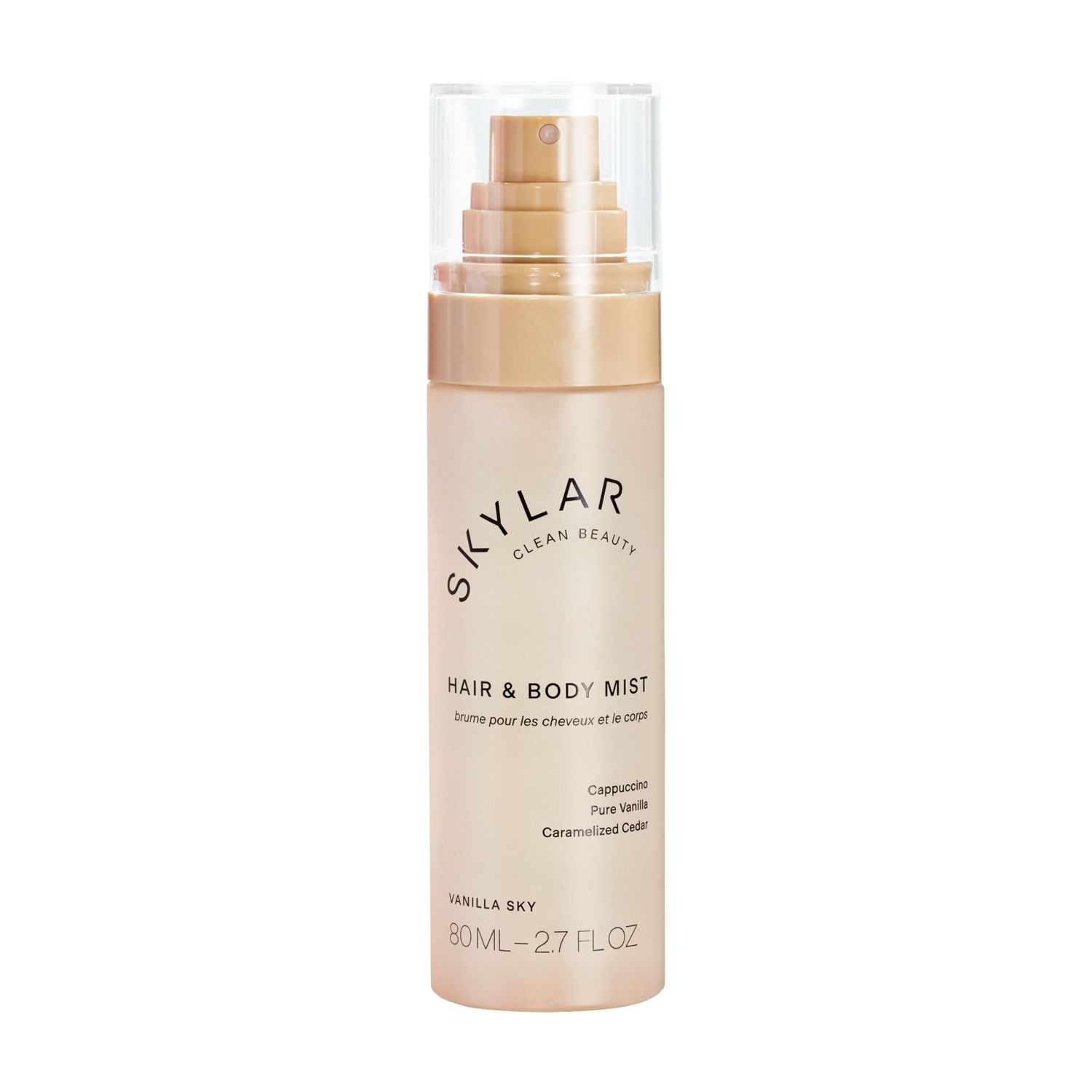 Skylar Vanilla Sky Hair &amp; Body Mist | Hypoallergenic &amp; Clean Fragrance | Vegan, Cruelty Free, and Safe For Sensitive Skin | 80 ML, 2.7 Fl Oz