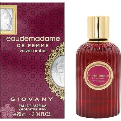 Fragrance World - Eau De Madame D Femme Velvet Amber Edp100ml Perfumes for Women | Amber Vanilla Fragrance for Women Exclusive I Luxury Niche Perfume Made in UAE
