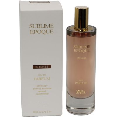 Zara Sublime poque Intense Perfume for Women with Notes of Bergamot Orange Blossom White Peach Vanilla Cedar and Musk Eau de Parfum 80 ml (2.71 fl. oz.)