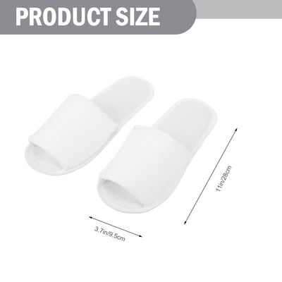 GLEAVI 2 Pairs Foldable Slippers Open Toe Slippers Hotel Slippers Indoor Slippers for Women Disposable Slippers for Guests Portable Folding Slippers Universal Soft Slippers Towel Man