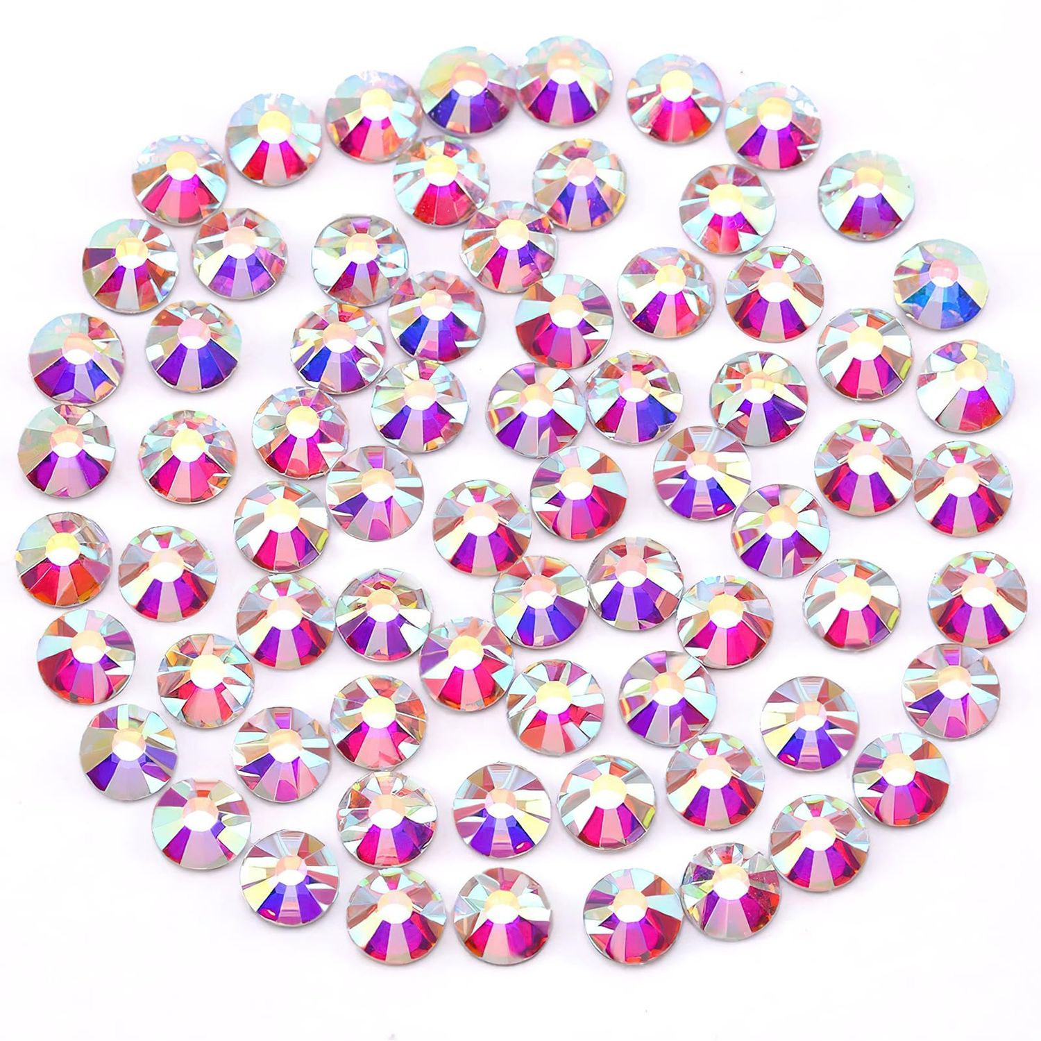 Novani Rhinestones 1440pcs SS20 Glass Rhinestones Crystal Flatback Gemstones for Crafts Nails Makeup Bags and Shoes DecorationSS20, Crystal AB