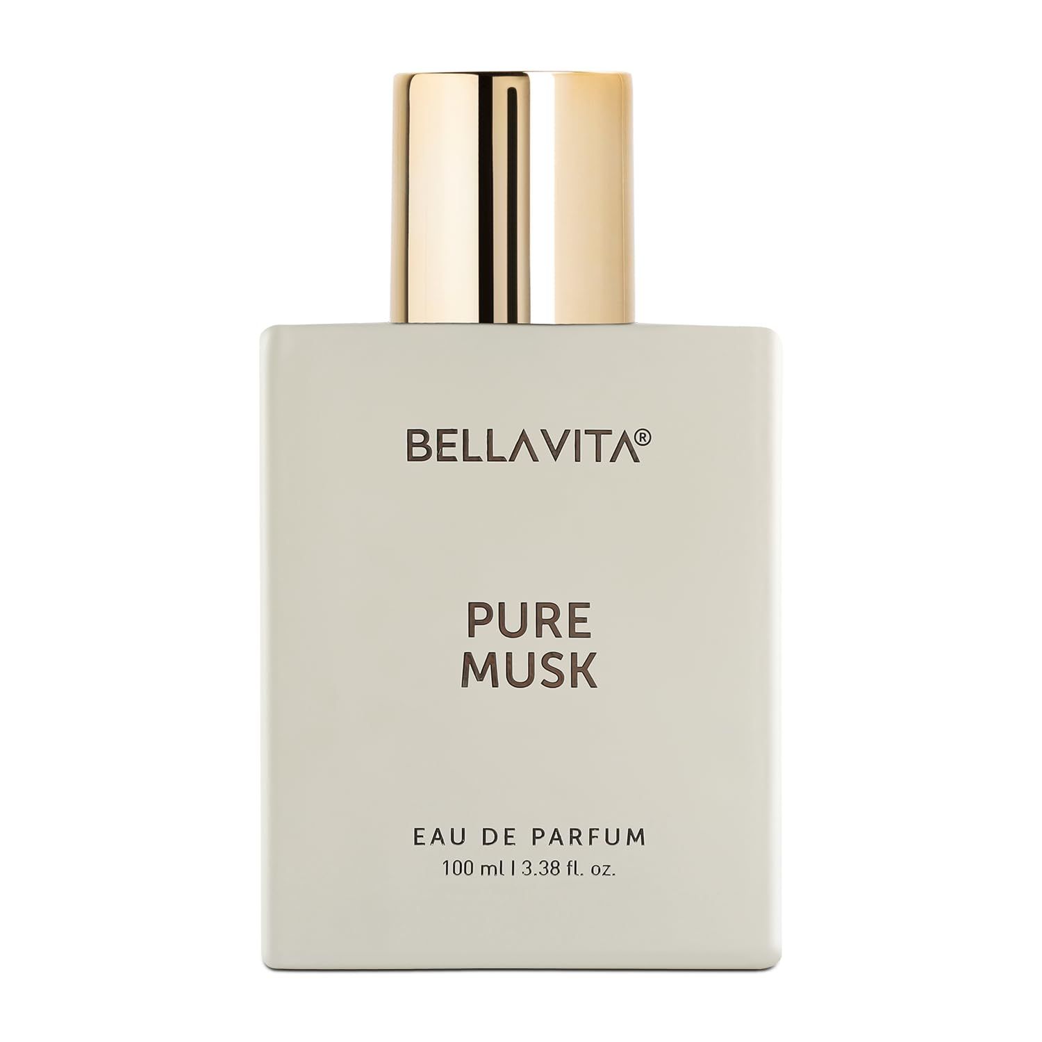 BELLAVITA Luxury Pure Musk Unisex Perfume | Notes of Lily of the Valley, Sandalwood and Tonka | Long Lasting Eau De Parfum for Men and Women | Premium, Woody, Animalistic Fragrance