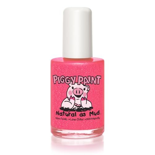 Piggy Paint | 100 Non-Toxic Girls Nail Polish | Safe, Cruelty-free, Vegan, &amp; Low Odor for Kids | Light of the Party Nail Polish