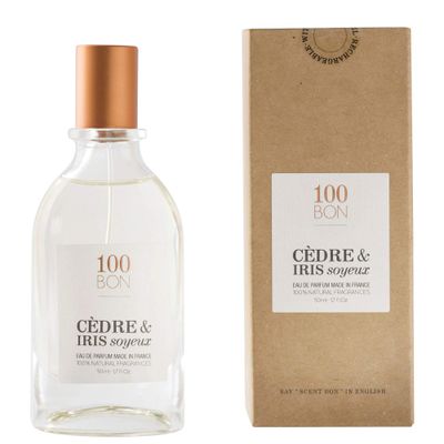 100BON Cedre &amp; Iris Soyeux - Silky Iris and Cedar Fragrance for Women or Men - Invigorating Organic Fragrance with Sweet, Woody &amp; Floral Fragrance - 100 Natural Fragrance Spray, 1.7 Fl Oz