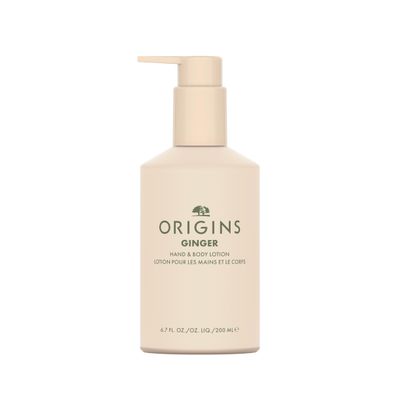 Origins Ginger Hand &amp; Body Lotion | Hydrates &amp; Softens | With Vitamin E &amp; Aloe Vera, 6.7 Fl Oz